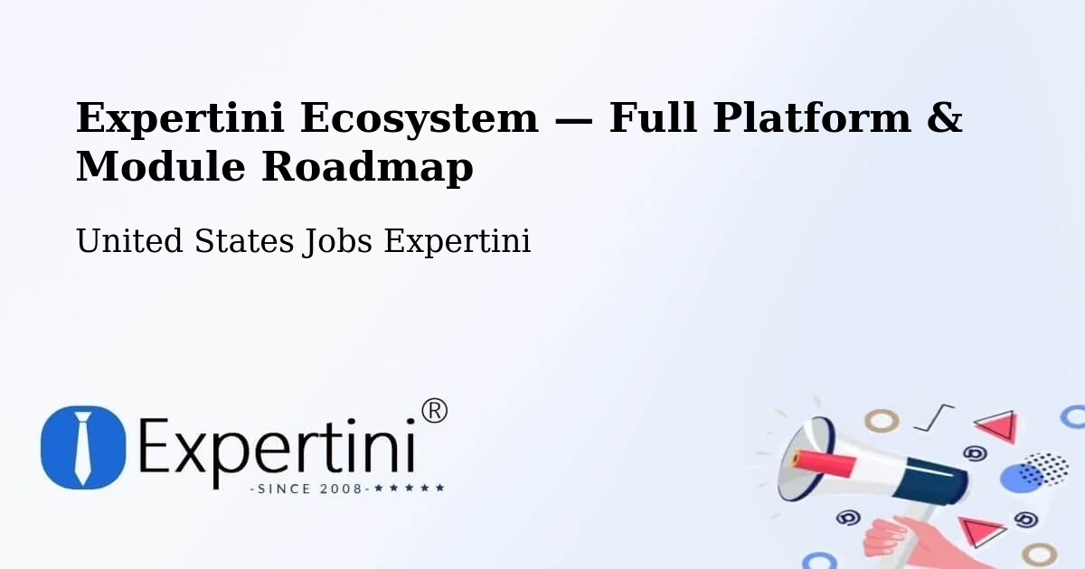 Expertini Ecosystem — Full Platform & Module Roadmap – Cranston